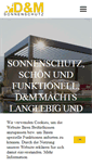 Mobile Screenshot of dm-sonnenschutz.at