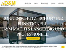 Tablet Screenshot of dm-sonnenschutz.at